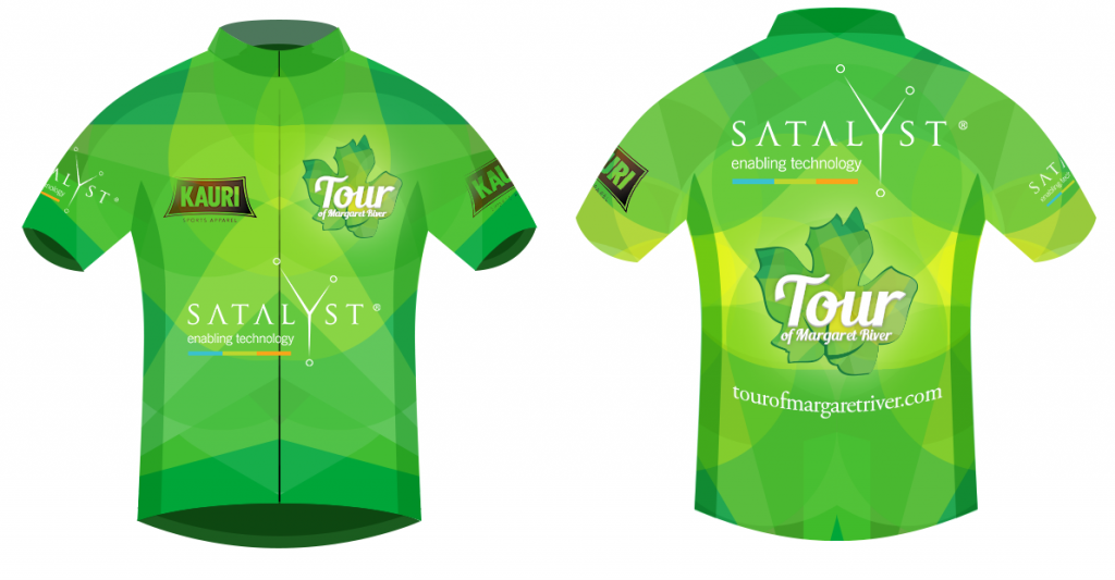 New design for green jersey. Tour of Margaret River